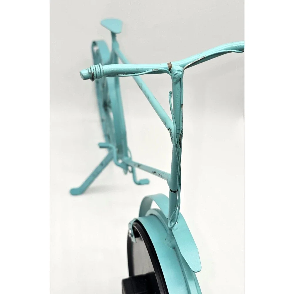 37 Rue Saint-Denis Clock. Bicycle Cobalt Blue. Cleaned, Tested, Working.